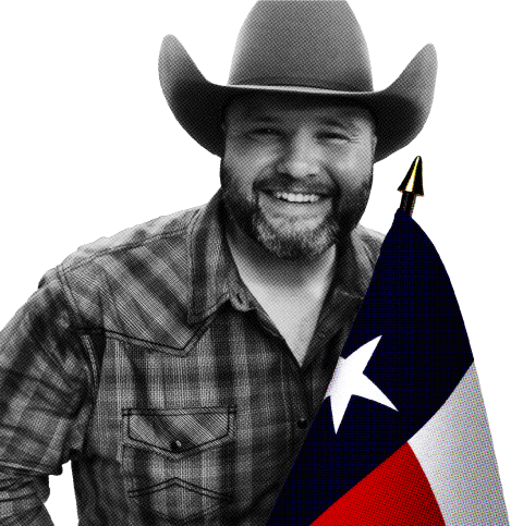 Jameson Ellis and Texas Flag